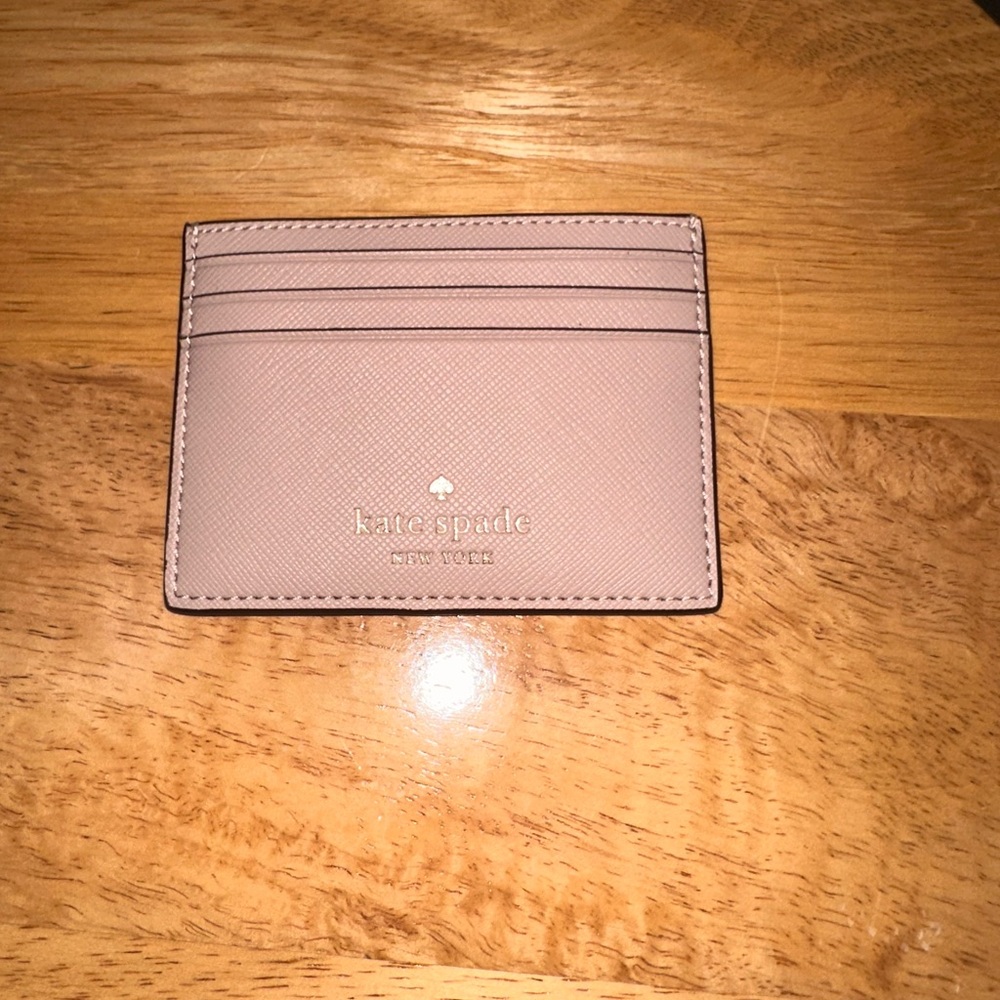 Kate Spade Grey Leather Key Card Holder